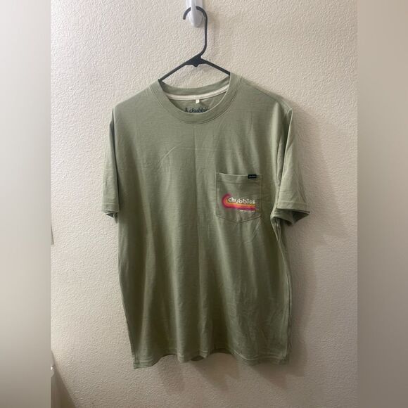 NWOT Chubbies The Sandbar Mens green Short Sleeve Graphic Print T-Shirt Size M - Picture 5 of 7